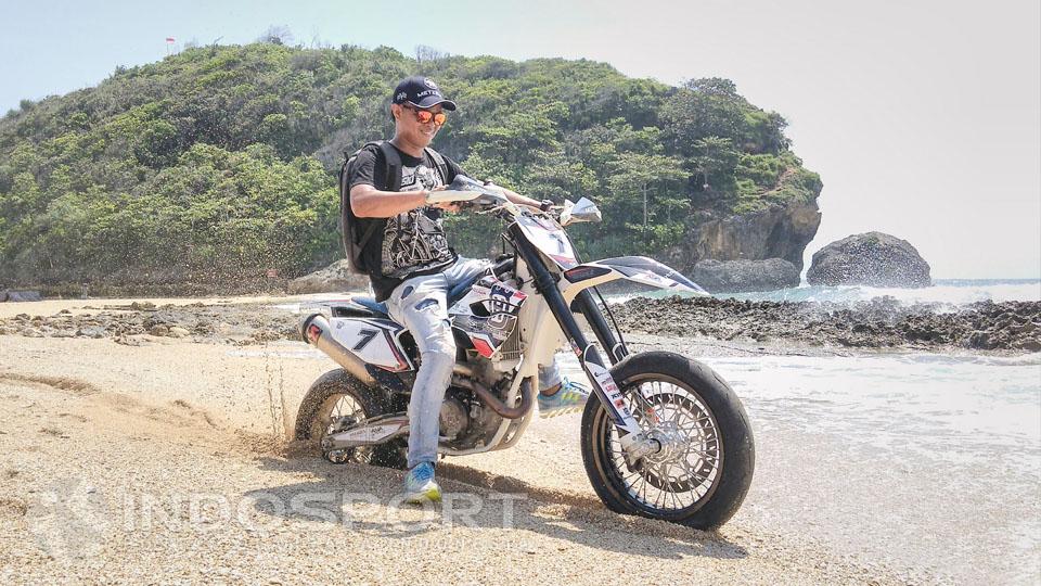 Pembalap Supermoto Indonesia, Ivan Pedro Wuner. - INDOSPORT